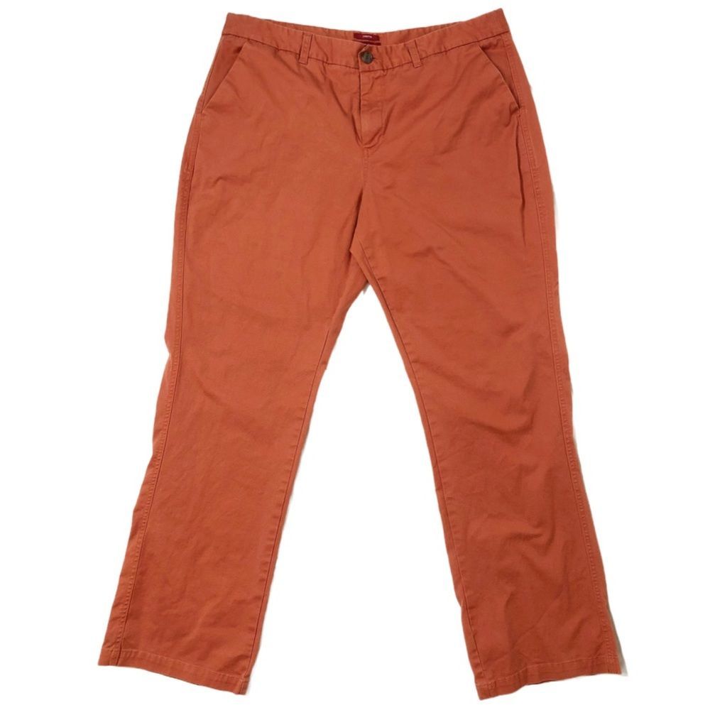 Merona stretch salmon/orange straight leg pants sz16